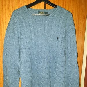 Cashmere Wool Blend Cable-Knit Sweater
